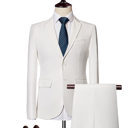 ✨👔60% OFF+FREE SHIPPING🔥Men's 2-piece modern fit business suit set