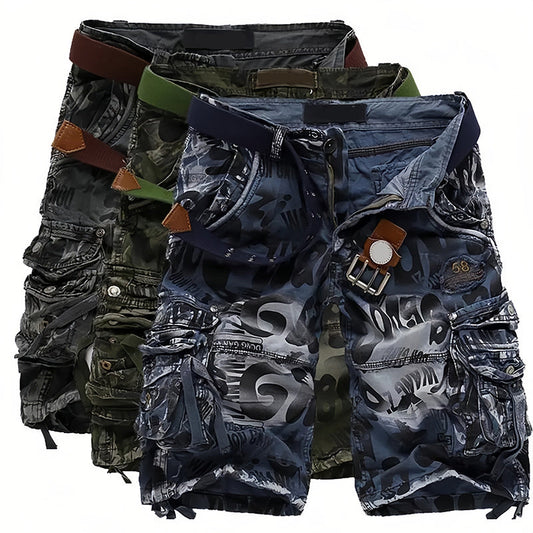 Men's cargo shorts 🩸 Classic and rugged, multiple pockets for all your needs, smooth zipper, durable and wear-resistant, suitable for both work and outdoor use 💪