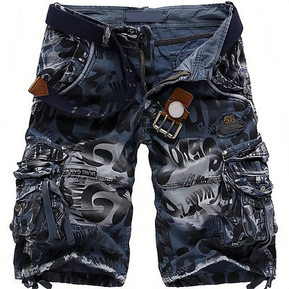 Men's cargo shorts 🩸 Classic and rugged, multiple pockets for all your needs, smooth zipper, durable and wear-resistant, suitable for both work and outdoor use 💪