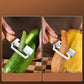 Stainless steel peeler 🔪✨ Precision-ground blade, paper-thin, large curved opening, saves time and effort, 2-in-1 bottle opener 🍾