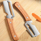 Stainless steel peeler 🔪✨ Precision-ground blade, paper-thin, large curved opening, saves time and effort, 2-in-1 bottle opener 🍾