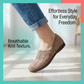 👟Women's Breathable Knitted Casual Shoes✨ Breathable knit, keeps feet cool and comfortable; flexible PVC sole, comfortable for long walks🚶