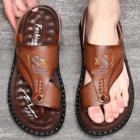👣 LIMITED TIME 60% OFF! 🌿 Breathable Soft Leather Outdoor Sandals for Men (Plus Sizes) – Supportive, Non-Slip, Slip-On 🌲
