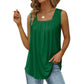 📢📢 50% OFF !! ⏰ Women's Square Neck Sleeveless Vest Top – Flattering Neckline, Soft Stretch Fabric & Effortlessly Chic 🌸✨