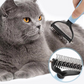 Pet grooming comb ✨ One side combs out tangles, the other removes loose hair. Rounded teeth easily remove hair, leaving it clean with just one swipe 🧹