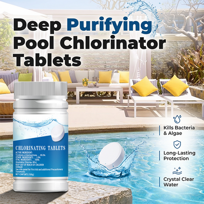 🛡️ 50% OFF! Pool chlorine tablets – From green to clear overnight. Slow-dissolving, low-maintenance. Gentle on skin and eyes. Your pool’s best friend. 🏖️✅