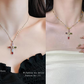💎 50% OFF!! ✝️ Colorful Necklace with Rhinestone Cross Pendant – Vibrant Sparkle, Adjustable Length & Meaningful Statement ✨