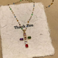 💎 50% OFF!! ✝️ Colorful Necklace with Rhinestone Cross Pendant – Vibrant Sparkle, Adjustable Length & Meaningful Statement ✨