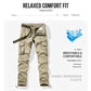 🧥 Men's Tactical Cargo Pants | Multiple Pockets 📦 Durable Cotton Blend 💪 Loose, Structured Knees 🦵 Adjustable Waistband and Leg Openings 🎛️