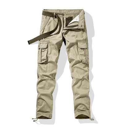 🧥 Men's Tactical Cargo Pants | Multiple Pockets 📦 Durable Cotton Blend 💪 Loose, Structured Knees 🦵 Adjustable Waistband and Leg Openings 🎛️