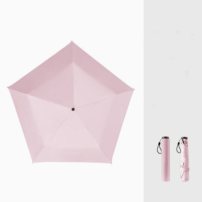 ☂️ Ultra-Lightweight Carbon Fiber Sun Umbrella | 🚶 Commuting/Travel/Outdoor Use – 103g, Folds to 20cm | UPF 50+ Blocks 99.9% of UV Rays | Heat-Insulating and Cooling | For Both Sun and Rain