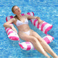 🏖️ Inflatable Lounge Chair | 4-Point Support · Quick-Inflate with Pump · Lightweight and Durable · Stylish Stripes