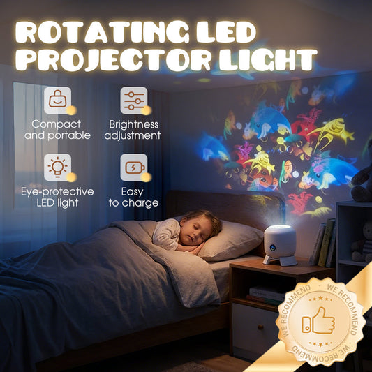 🌊 50% OFF NOW! ✨ Magic Projector – Rotating & Dynamic Light Patterns, Perfect for Windows & Walls, Creates a Magical Atmosphere 🐠