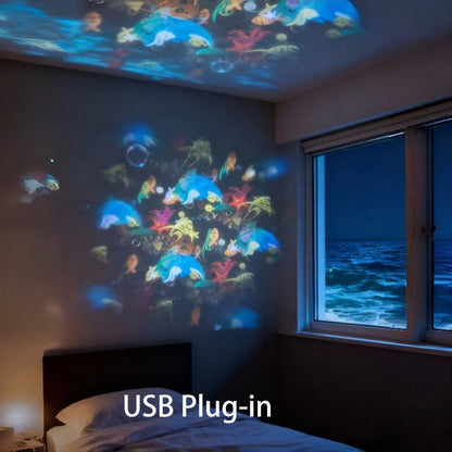 🌊 50% OFF NOW! ✨ Magic Projector – Rotating & Dynamic Light Patterns, Perfect for Windows & Walls, Creates a Magical Atmosphere 🐠