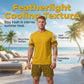 👕 50% OFF! 💛 Men's yellow graphic print short-sleeve workout set – Comfortable, sporty, and perfect for workouts and leisure – Pilling-resistant & breathable cotton 🔥