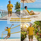 👕 50% OFF! 💛 Men's yellow graphic print short-sleeve workout set – Comfortable, sporty, and perfect for workouts and leisure – Pilling-resistant & breathable cotton 🔥