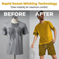 👕 50% OFF! 💛 Men's yellow graphic print short-sleeve workout set – Comfortable, sporty, and perfect for workouts and leisure – Pilling-resistant & breathable cotton 🔥