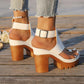 👡50% OFF✨ Chunky-heeled open-toe sandals | Stable height boost · Breathable openwork design · Adjustable ankle straps · Non-slip rubber sole · Versatile summer style