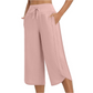 👖 ✨50% OFF!✨ Women's Casual Wide-Leg Capri Pants – Comfortable, Casual, and Versatile! ✨