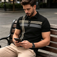 👔 50% OFF NOW! ✨ Men's Striped Top – Short Sleeve, Collared – Breathable, lightweight & perfect for summer, office or casual outings 🌊