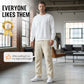 👖 50% OFF NOW! 🛠️ Men's stretch pants with pockets – Multiple pockets & drawstring waist – Casual straight-leg pants – perfect for work, travel, or active days 🏃‍♂️