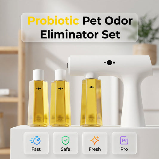 🐾 Probiotic Pet Odor Eliminator Kit – Powerful & Long-Lasting for Floors, Sofas & Carpets