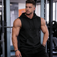 🔥 Sleeveless Hooded Sports Top💧 Moisture-wicking · Quick-drying and friction-resistant🧢 Hooded for sun protection and wind resistance · 🏋️ Perfect for weightlifting, running, or casual wear