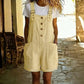 👖 50% OFF! ✨ Retro solid-color jumpsuit – adjustable shoulder straps, large pockets, and a relaxed fit – the perfect casual summer essential ☀️