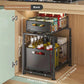 💪🥫 FLASH SALE 50% OFF! Double-Tier Pull-Out Shelf Cabinet Organiser – 5 Height Adjustments, 2 Pull-Out Tiers, Carbon Steel & Large Capacity – No Assembly Required ✨