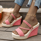 👡 50% OFF! ☀️ Women's wedge sandals – Comfortable, sturdy, and stylish – perfect for summer dresses, shorts, or a day out on the town – cushioned sole for long walks 🌸