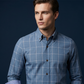 🔥 50% OFF 👕 Men's modern-fit shirt with a checkered pattern ✨ Stylish comfort for both weekdays and weekends