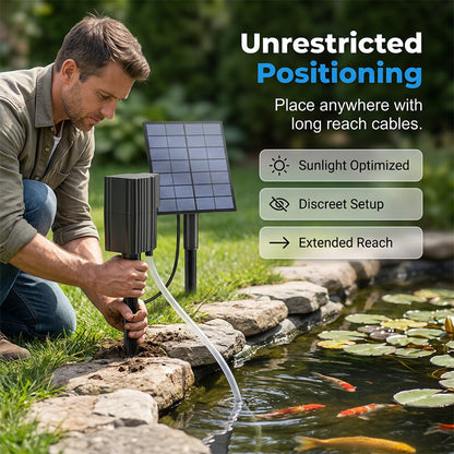 🔥 50% OFF 🐟 Solar-powered pond aerator with built-in air pump ☀️ Oxygenate the water effectively—without electricity costs 🌿