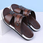 👞 50% OFF! 💫 Men's faux leather slip-on sandals – Breathable mesh & non-slip sole – Comfortable fit, perfect for summer, the beach, or everyday walks 🏖️