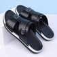 👞 50% OFF! 💫 Men's faux leather slip-on sandals – Breathable mesh & non-slip sole – Comfortable fit, perfect for summer, the beach, or everyday walks 🏖️