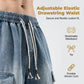 👖 50% OFF! 🏙️ Men's Loose-Fit Denim Cargo Shorts – High Street Style & Adjustable Fit 🛹