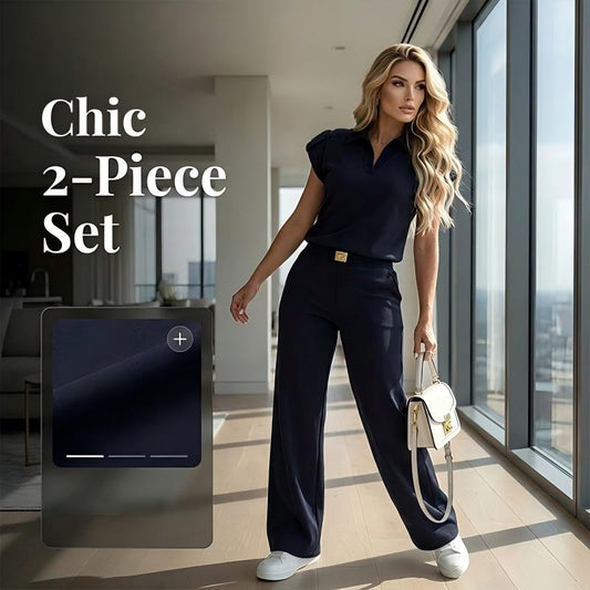 🔥👚 50% OFF! Women's Casual Top & Pants 2-Piece Set – a casual two-piece set for everyday wear, the office, and travel. 🌸💨