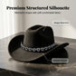 🤠 50% OFF NOW! 💖 Women's Rhinestone Heart Cowboy Hat – Elegant French jazz fedora – Sparkly detail, lightweight & adjustable – perfect for festivals, parties or chic summer style 🎶