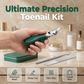 ✂️ Precision Nail Care 3-Piece Set | Curved Blade Prevents Splitting - Double-Sided File Smooths Rough Edges | 🏃‍ At-Home Care - Perfect for Travel