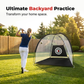 🏌️ Portable Golf Practice Net | High-Strength, Impact-Resistant Mesh · Precise Target Feedback · Foldable and Portable for Easy Storage | Backyard/Garden/Driveway · Indoor and Outdoor Swing Practice