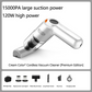 📢📢50% OFF !! ⏰ Cordless Car Vacuum – 10000Pa Suction & 4000mAh Battery 🚗