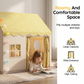 🏰 LIMITED-TIME DISCOUNT!! ✨ Dream Play Tent for Kids – Fairy Lights, Roomy Interior, Gingham Style 🌟