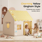 🏰 LIMITED-TIME DISCOUNT!! ✨ Dream Play Tent for Kids – Fairy Lights, Roomy Interior, Gingham Style 🌟