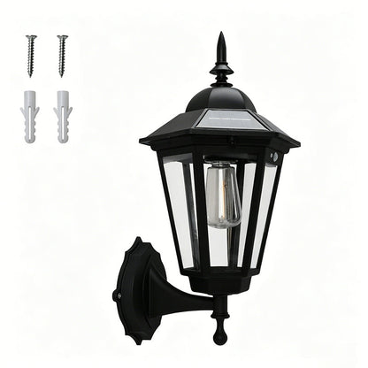 💡 Motion-Sensor Solar Wall Light | Three Lighting Modes · Weather-Resistant and Rainproof | Porch/Patio/Outdoor Night Lighting