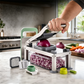🔥50% OFF🥔 Multifunctional Vegetable Cutter | Interchangeable Blades for Dicing, Slicing, and Julienning · 420 Stainless Steel, Rust-Resistant