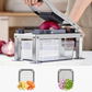 🔥50% OFF🥔 Multifunctional Vegetable Cutter | Interchangeable Blades for Dicing, Slicing, and Julienning · 420 Stainless Steel, Rust-Resistant