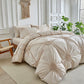 🛏️2026 HOT SALE 35000+ Sold 50% OFF! 💤🌙Elegant Tufted Floral Pinch Pleat Duvet Cover Set, Premium Soft Breathable Bedding Set, Stylish Cozy Bedroom Decor with Pillowcases