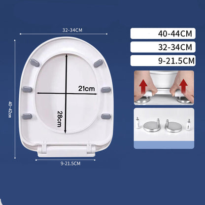 🚽💤 50% OFF! Slow-Close Toilet Seat – No more slamming. Quick‑release hinges, easy to detach. Fits U/V/O shapes. A peaceful bathroom upgrade! 🛁✅