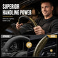 🎉 2026 Sale — Over 37600 Sold! 📢Universal Carbon Fiber Texture Steering Wheel Cover｜Ergonomic Anti-Slip Segmented Grip Protector ✨