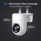 📹 Smart Dual-Lens Security Camera | Dual-Lens Precise Human Detection · 360° Panoramic View · IP66 Weatherproof