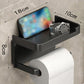 🚽 50% OFF! 🧻 Wall-Mounted Toilet Paper Holder with Shelf – PP – No Drilling Required & Waterproof for the Bathroom